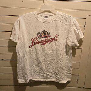 Fruit of the Loom T-Shirt Mens L Leinenkugels Beer Logo White Short Sleeve